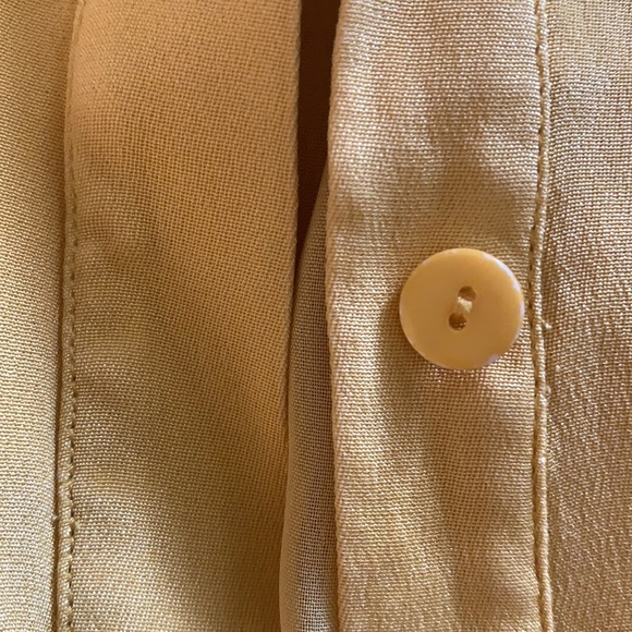 CLASSIQUES ENTIER size 0 yellow 100% silk dress in very good condition - Picture 6 of 9